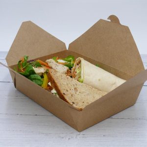 No1 Kraft 106 x 127mm Food Box 1 x 450