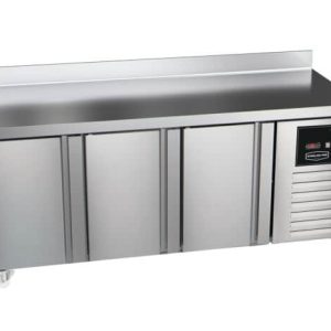 Sterling Pro SPI-7-180-30-SB Green 3 Door Counter Fridge with 100mm Splashback – 452 Litres