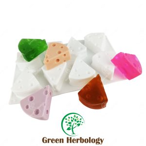3D Cheese 8 (45g/Cavity) Silicone Soap Mold for Handmade Soap