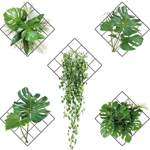 3D Wall Sticker Plants Set 5 Pieces