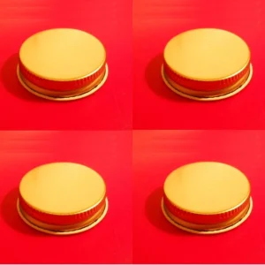 4 38/400 METAL CAPS FOR BEER WINE FERMENTER & GROWLERS ONE 1/2 GALLON GLASS JUGS test item