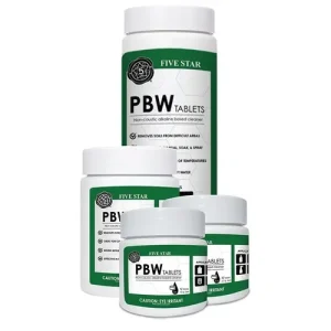 30 TABLETS Five Star PBW 2.5g (1 Tablet Per Quart) Growler Carboy Keg Cleaner